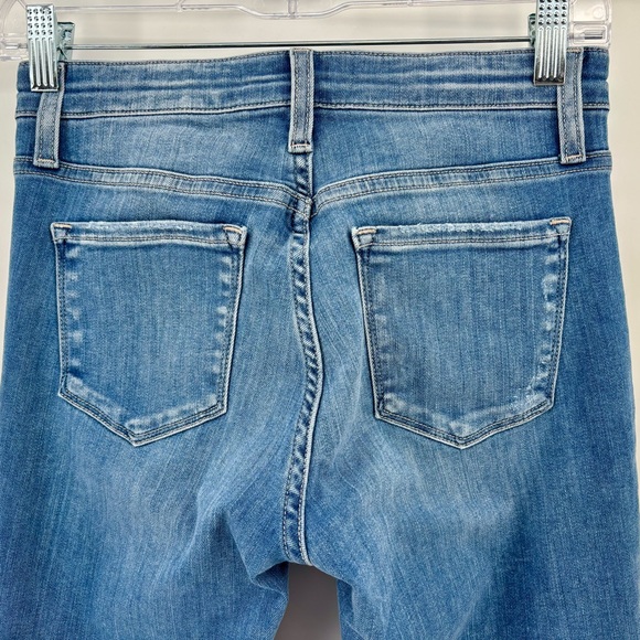 Flying Monkey mid rise “Blue Leaf” ankle Skinny Jeans sz 25 like new condition - Picture 4 of 8